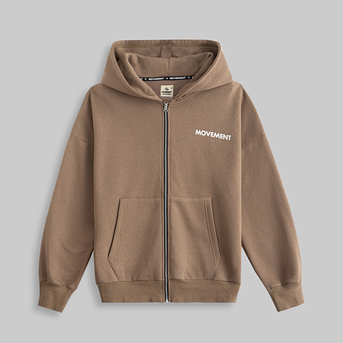 CORE ESSENTIAL FULL-ZIP BROWN