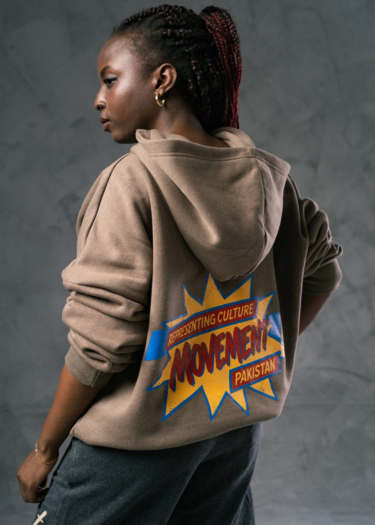 POW Archive Hoodie Brown – view 4