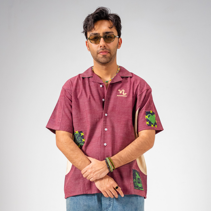The Glitch Button Up