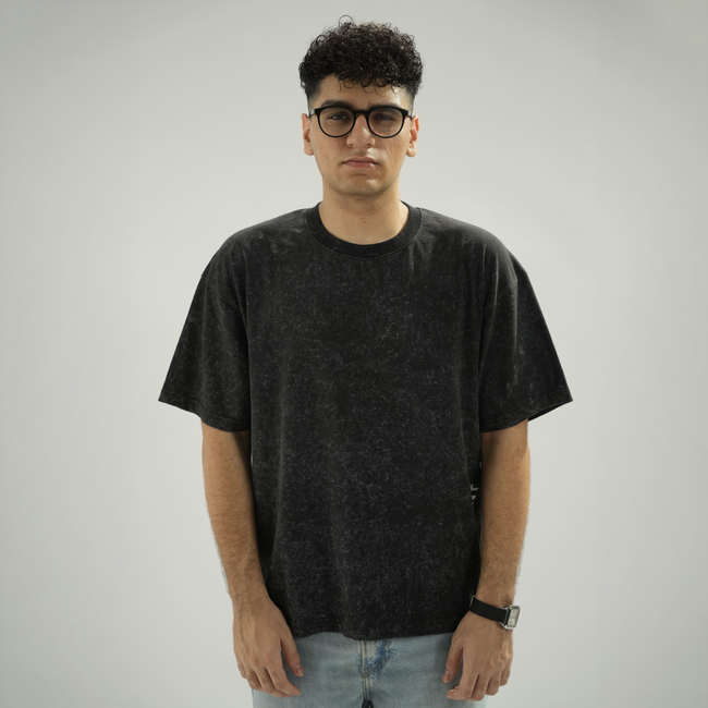 Basic Acid Wash Tee (Black)