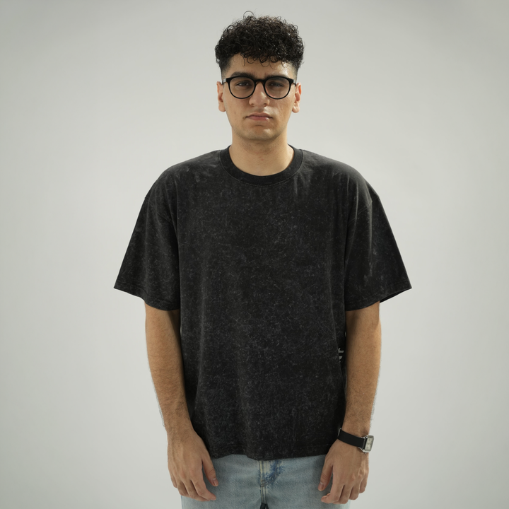 Basic Acid Wash Tee (Black)