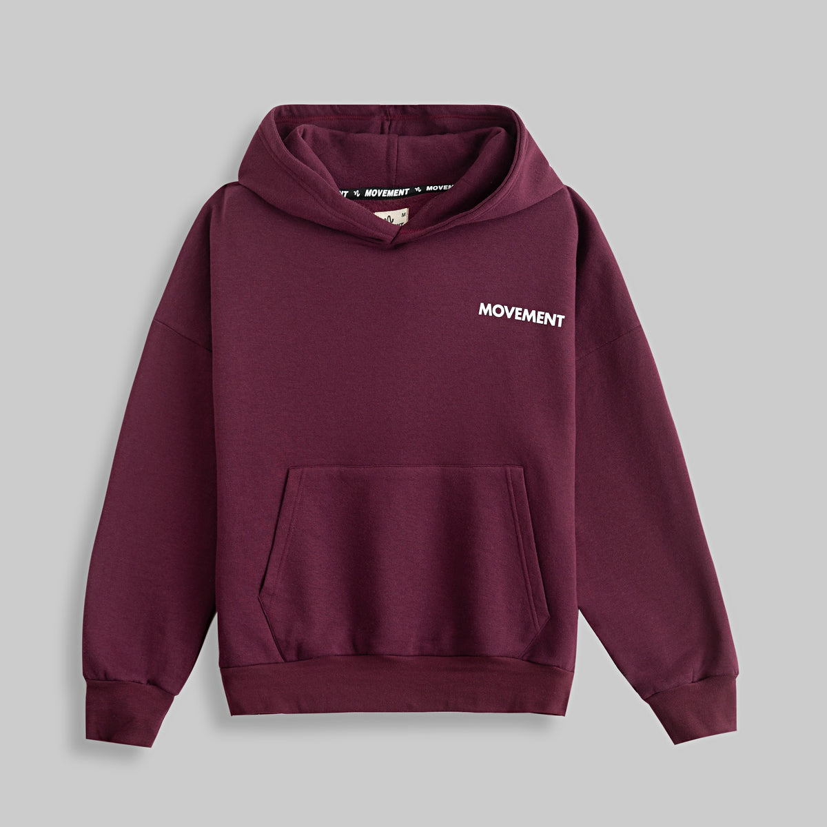 CORE ESSENTIAL HOODIE BURGUNDY