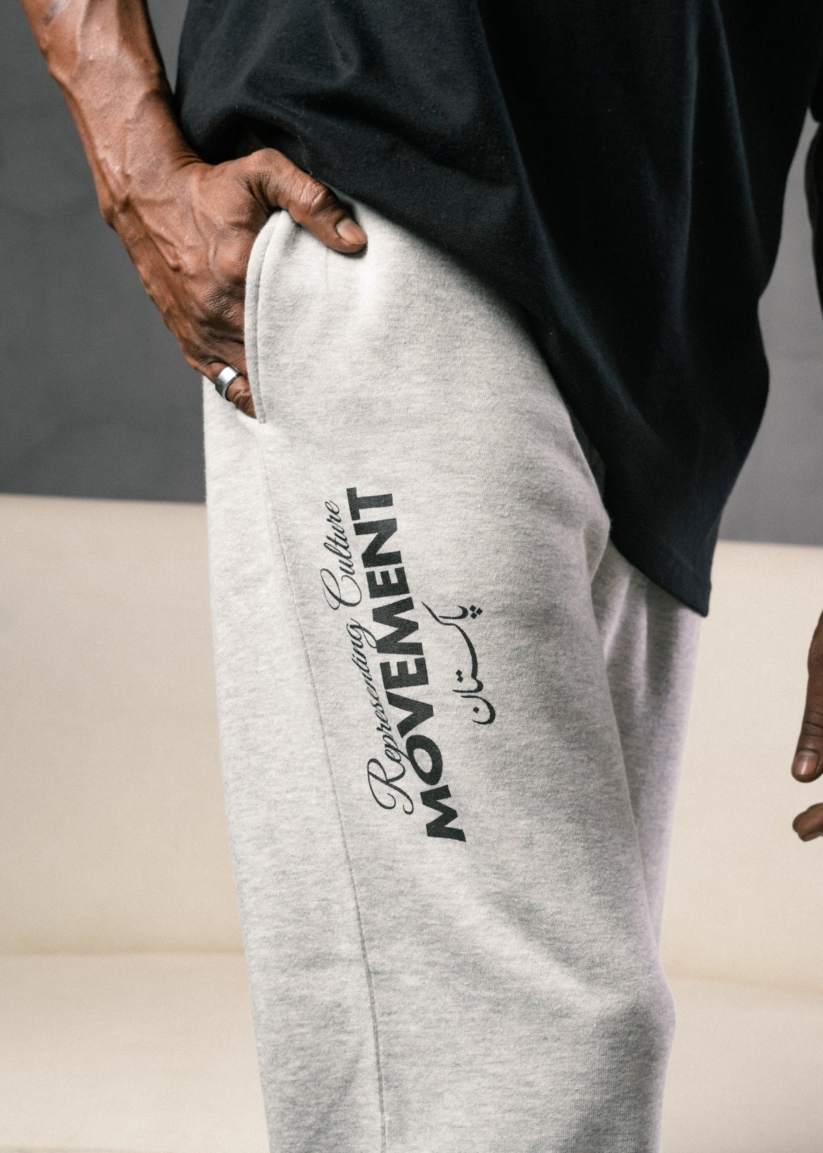 CORE ESSENTIAL SWEATPANTS HEATHER GRAY