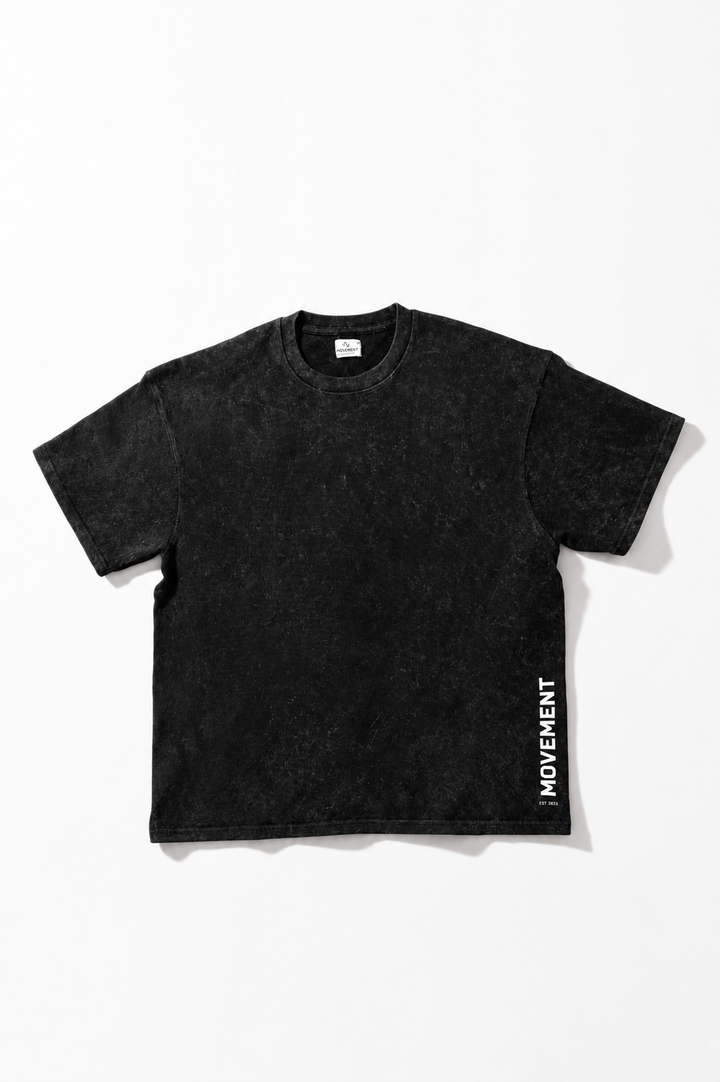 Basic Acid Wash Tee (Black)