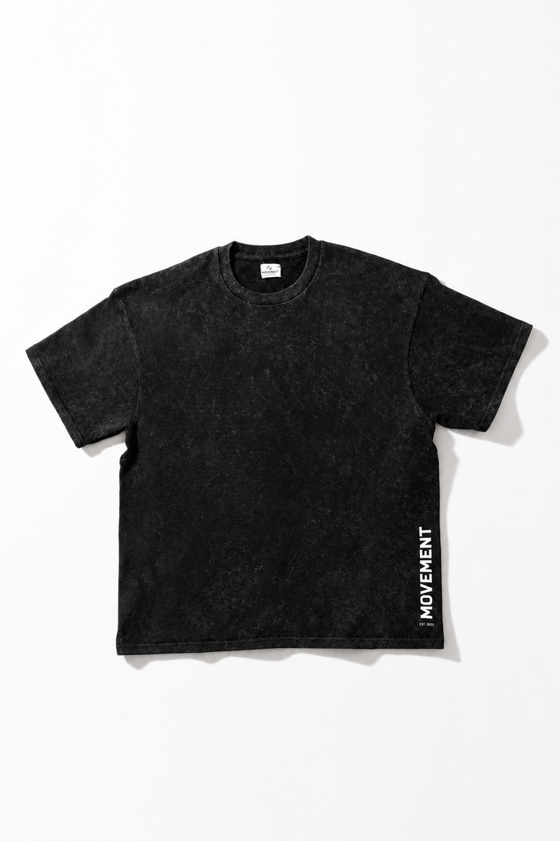 Basic Acid Wash Tee (Black)