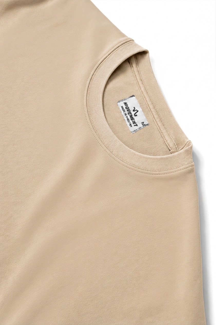Basic Acid Wash Tee (Beige)