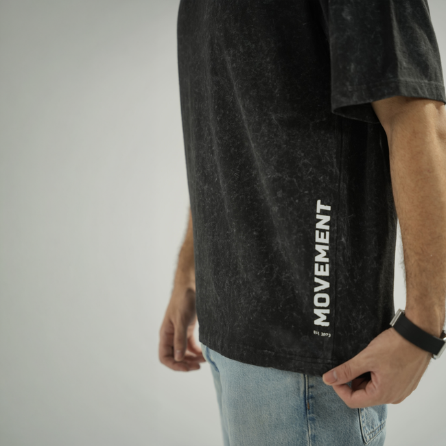 Basic Acid Wash Tee (Black)