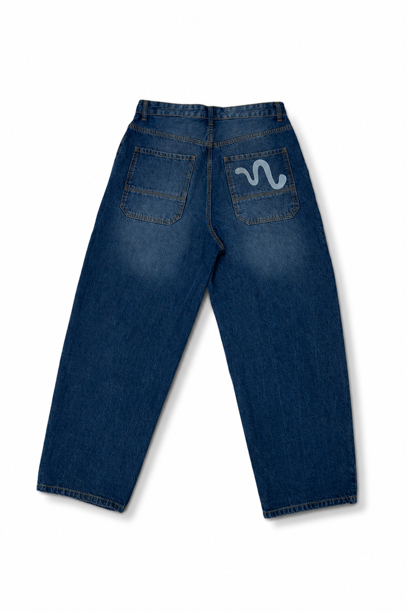 Midnight Wash Baggy Denim