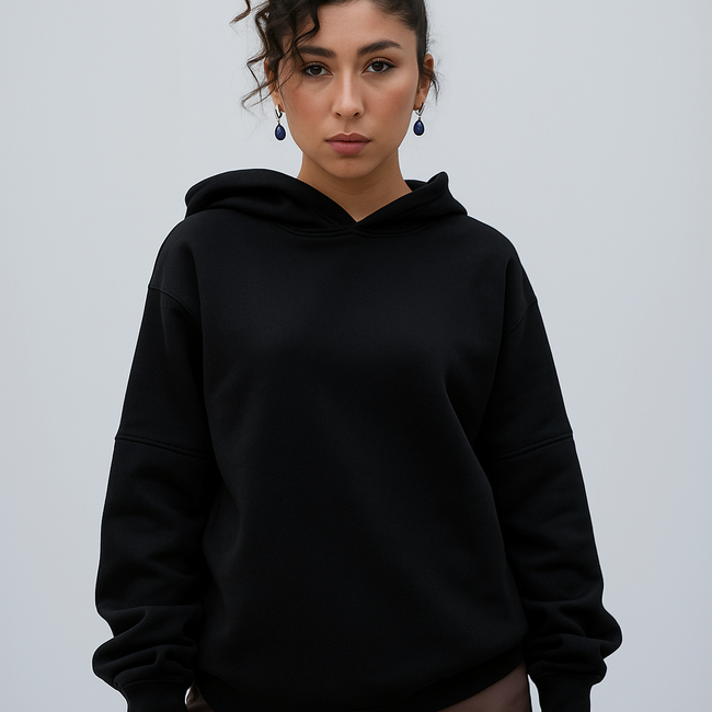 Tehreek — Relaxed Hoodie ( Black)