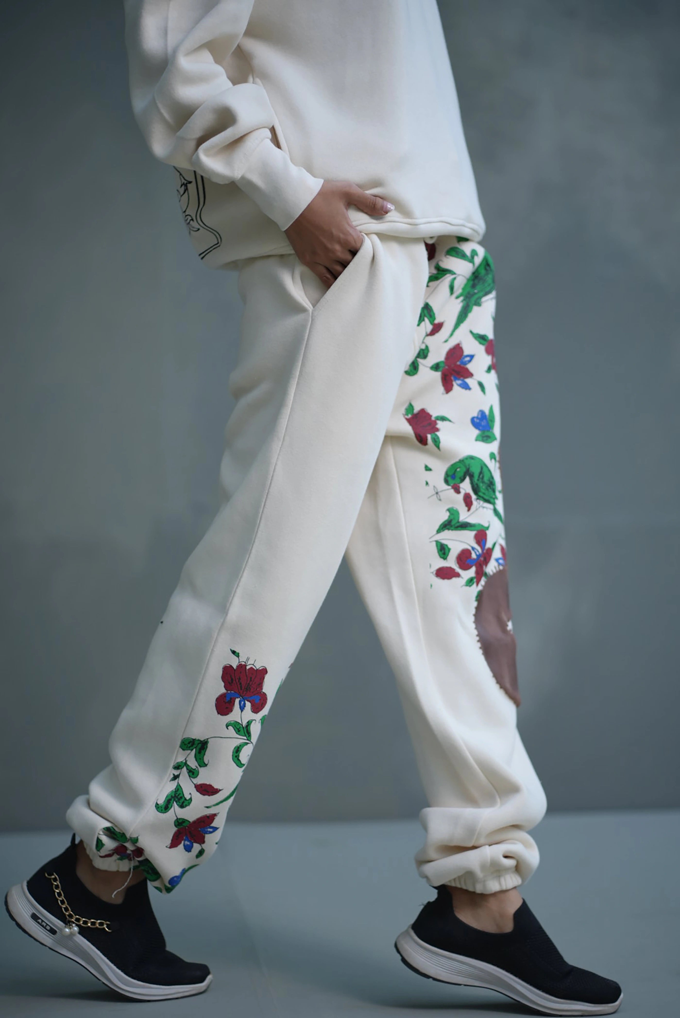 Floral Patch Sweatpants