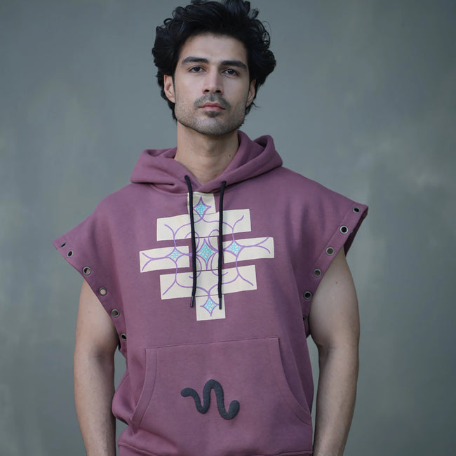 Mauve Modular Hoodie