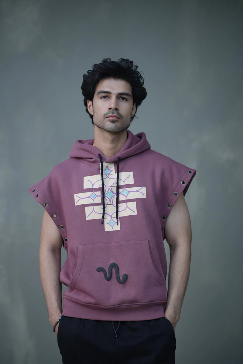Mauve Modular Hoodie