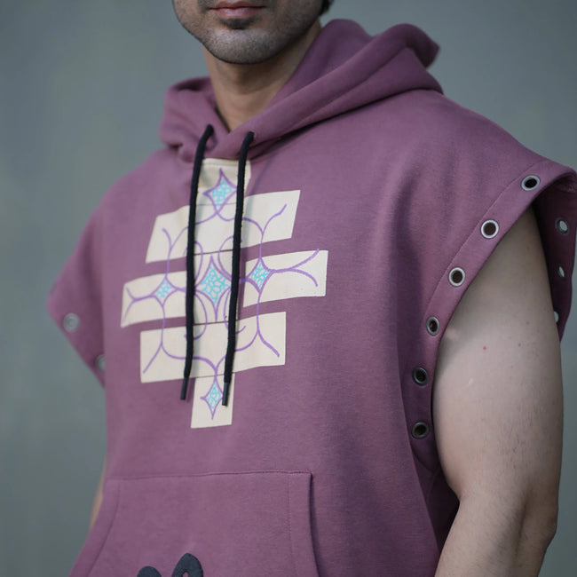 Mauve Modular Hoodie