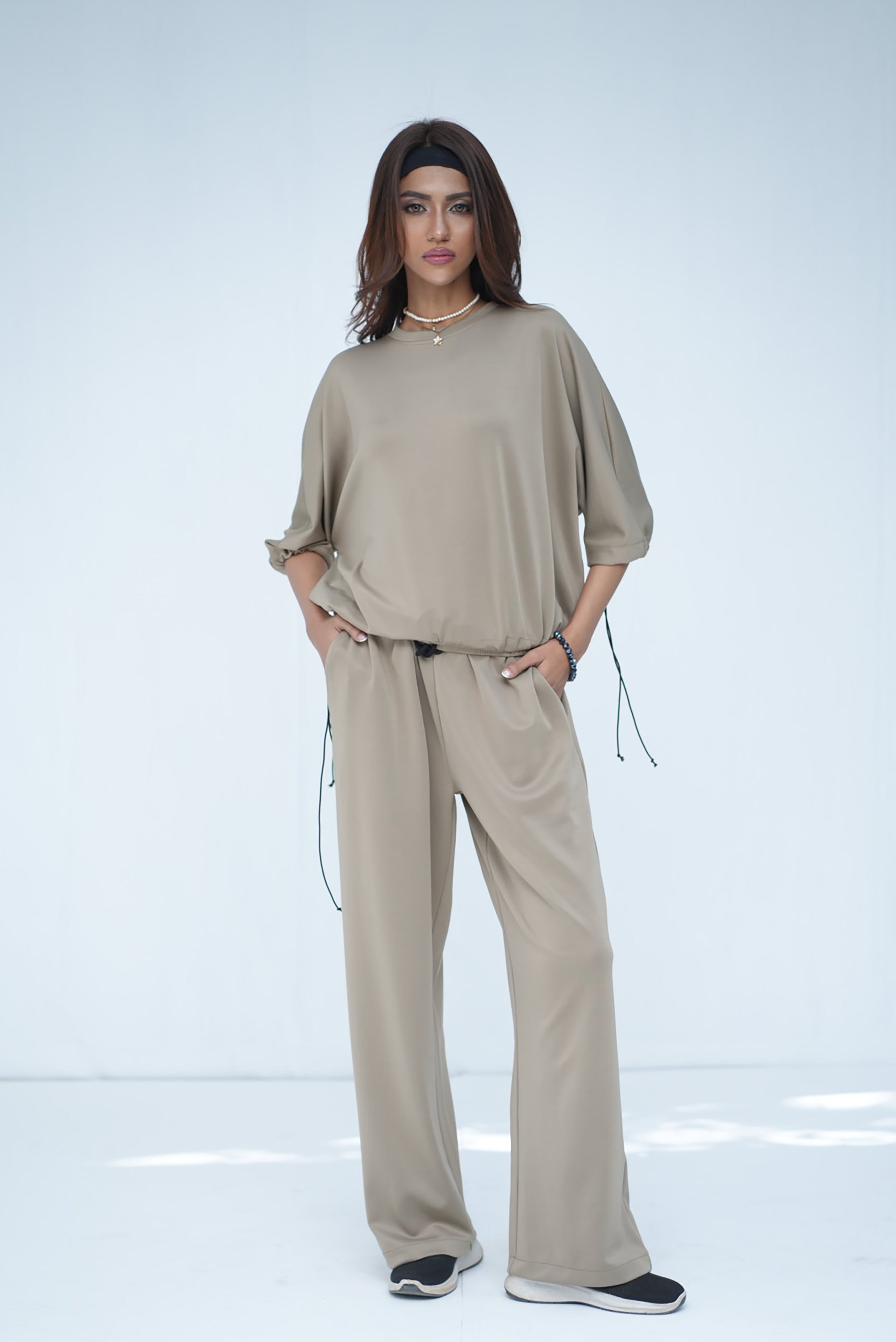 Tehreek — Cord-Set (Beige)