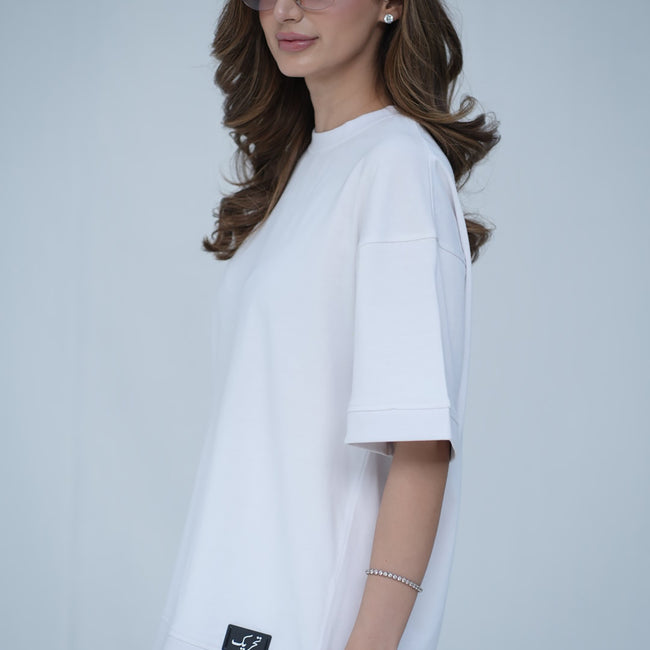 Tehreek — Classic Oversized Tee (White)
