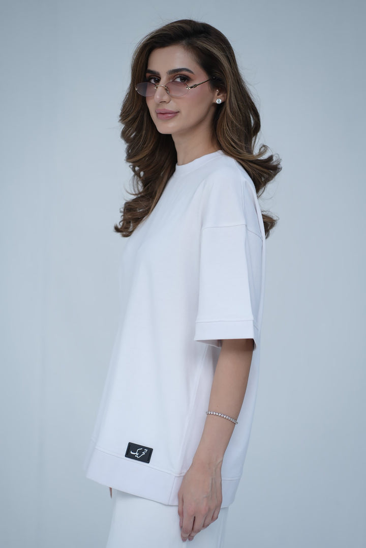 Tehreek — Classic Oversized Tee (White)