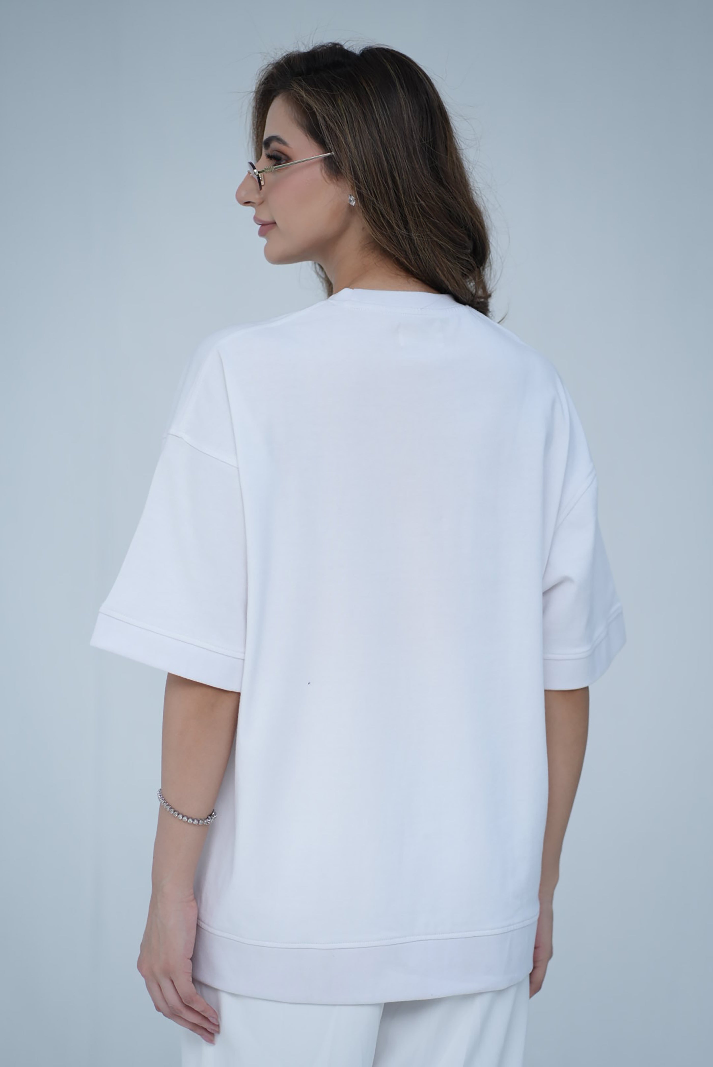 Tehreek — Classic Oversized Tee (White)