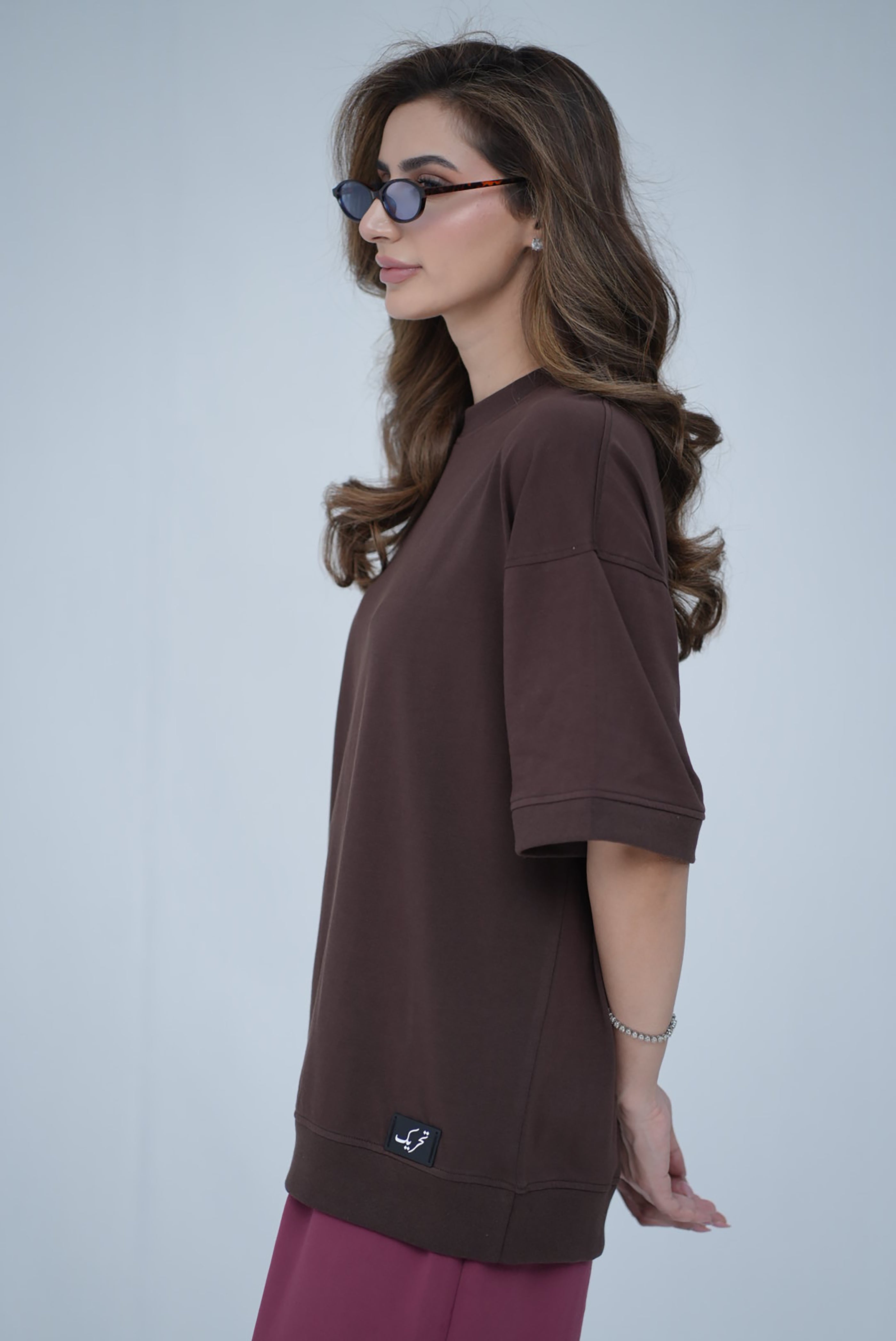 Tehreek — Classic Oversized Tee (Brown)