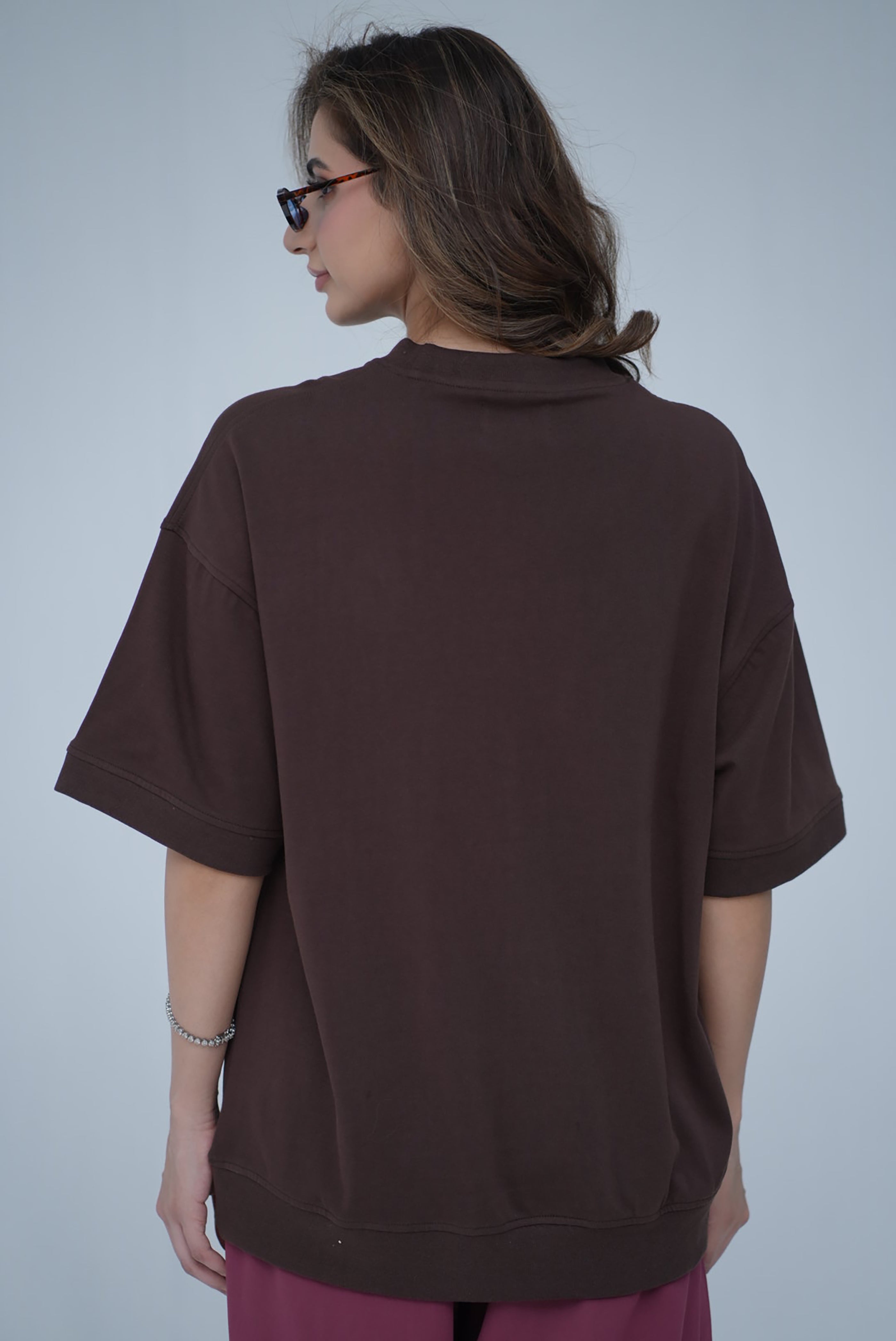 Tehreek — Classic Oversized Tee (Brown)