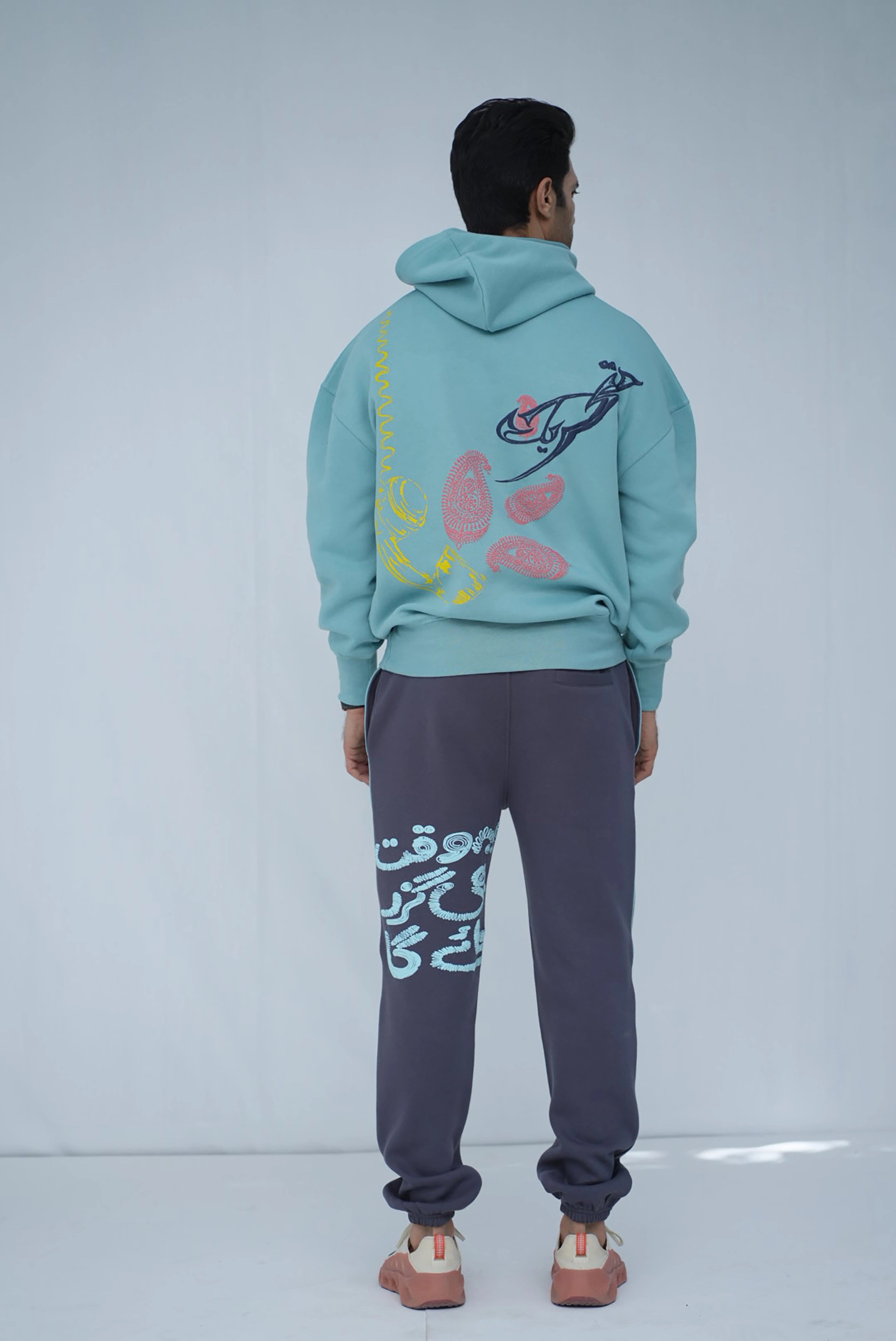 Calligraphy Patch Sweatpants