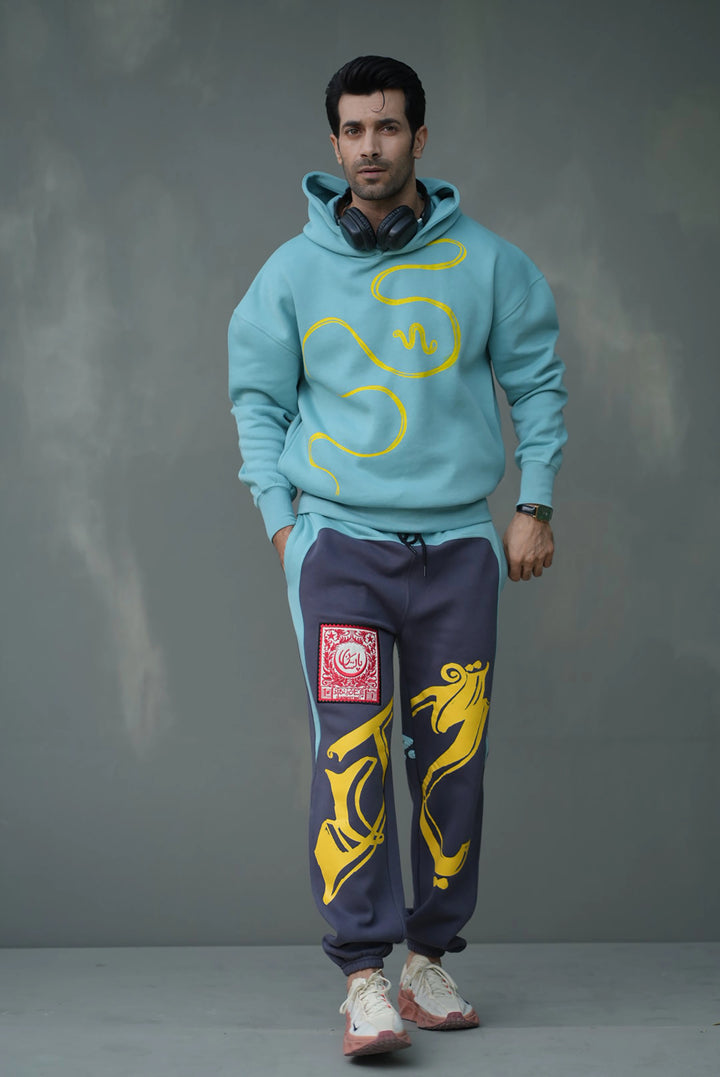 Calligraphy Patch Sweatpants