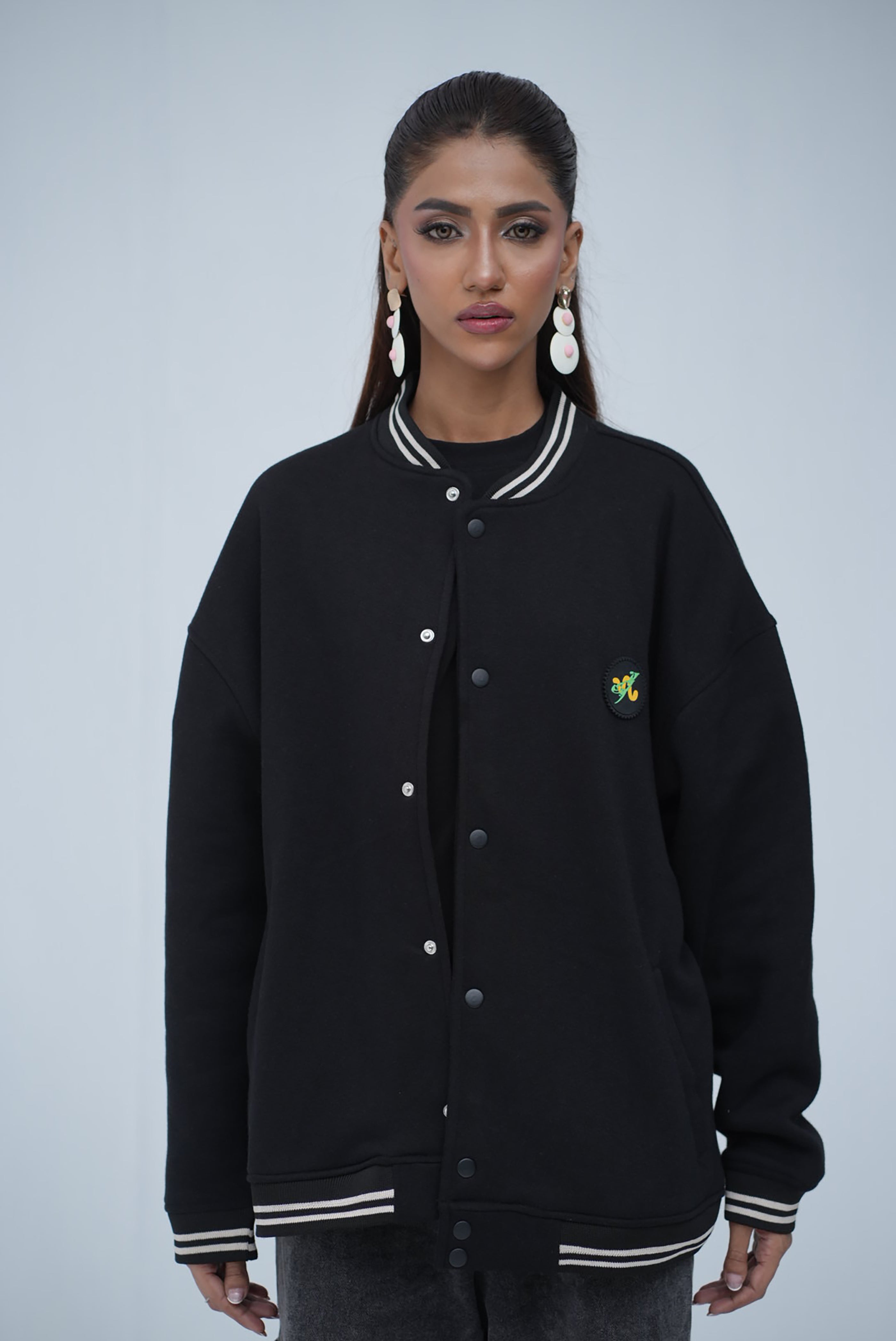 Tehreek Varsity Jacket (Black)