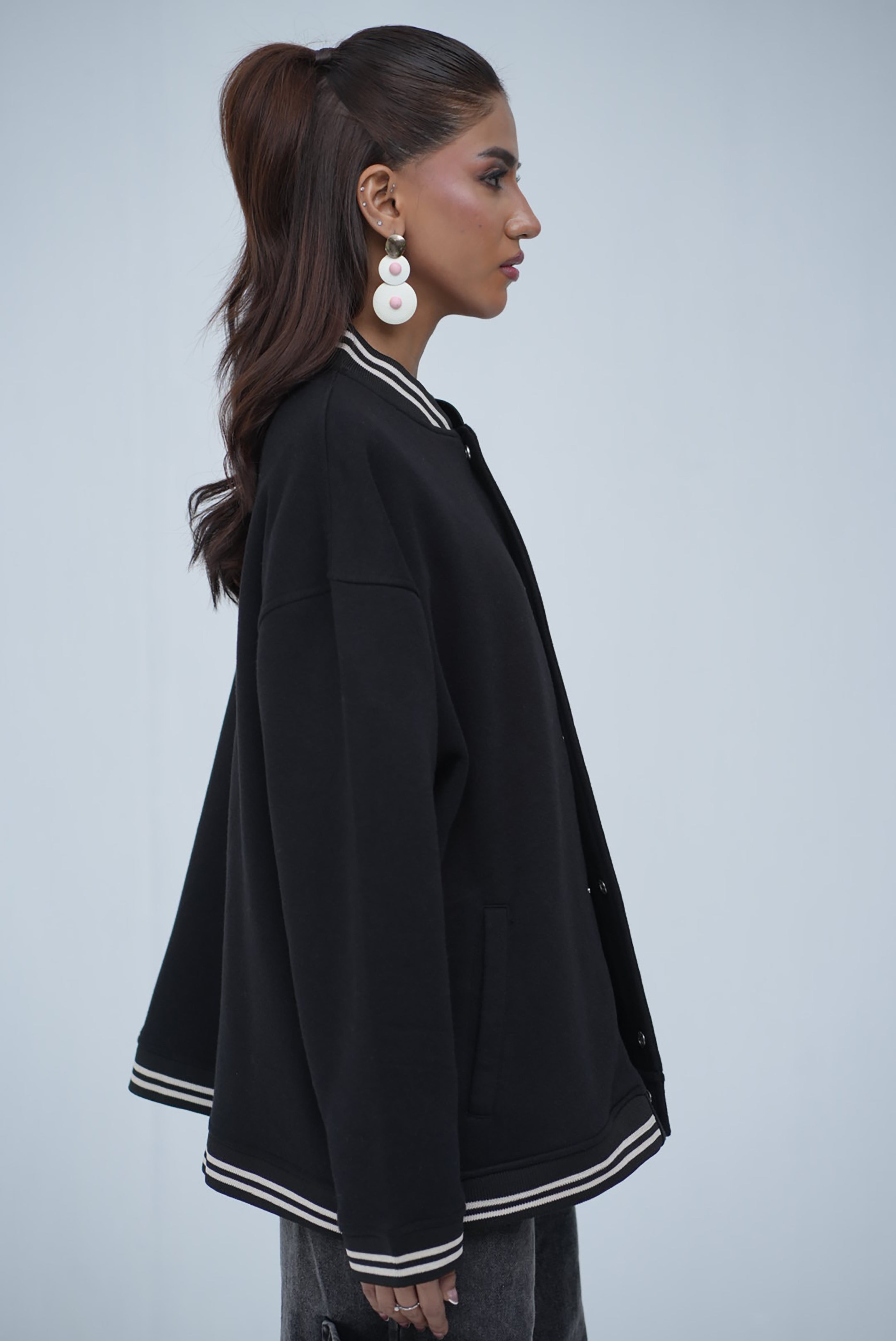 Tehreek Varsity Jacket (Black)