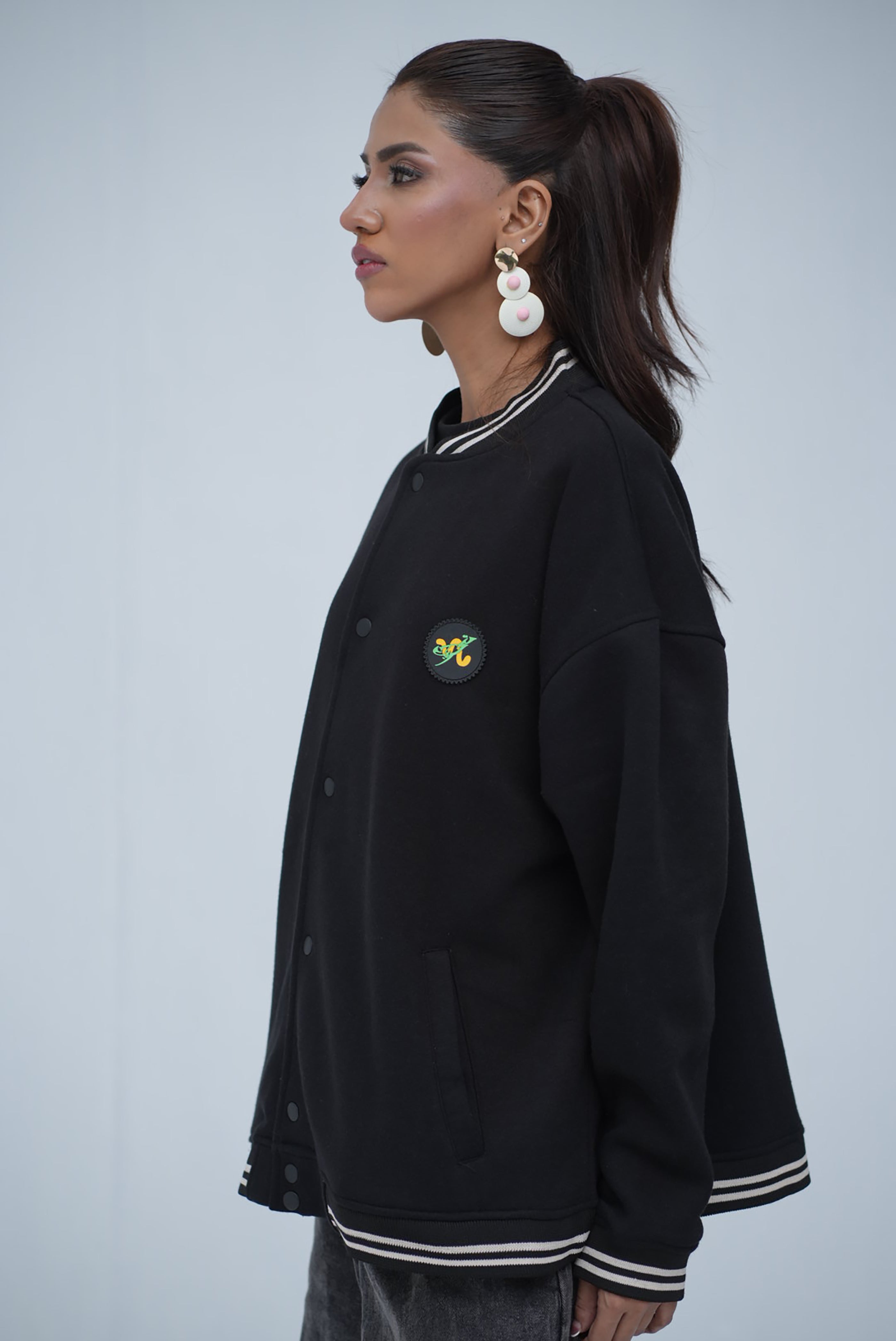 Tehreek Varsity Jacket (Black)