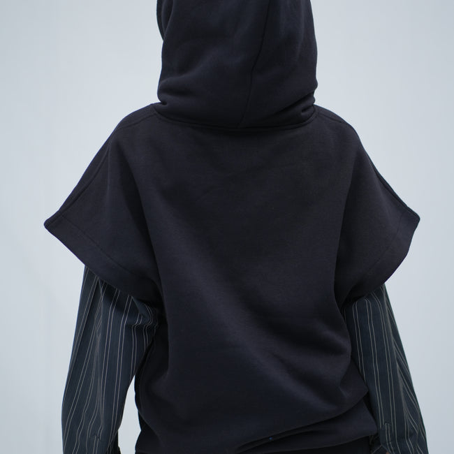 Tehreek — Sleeveless Hoodie (Black)