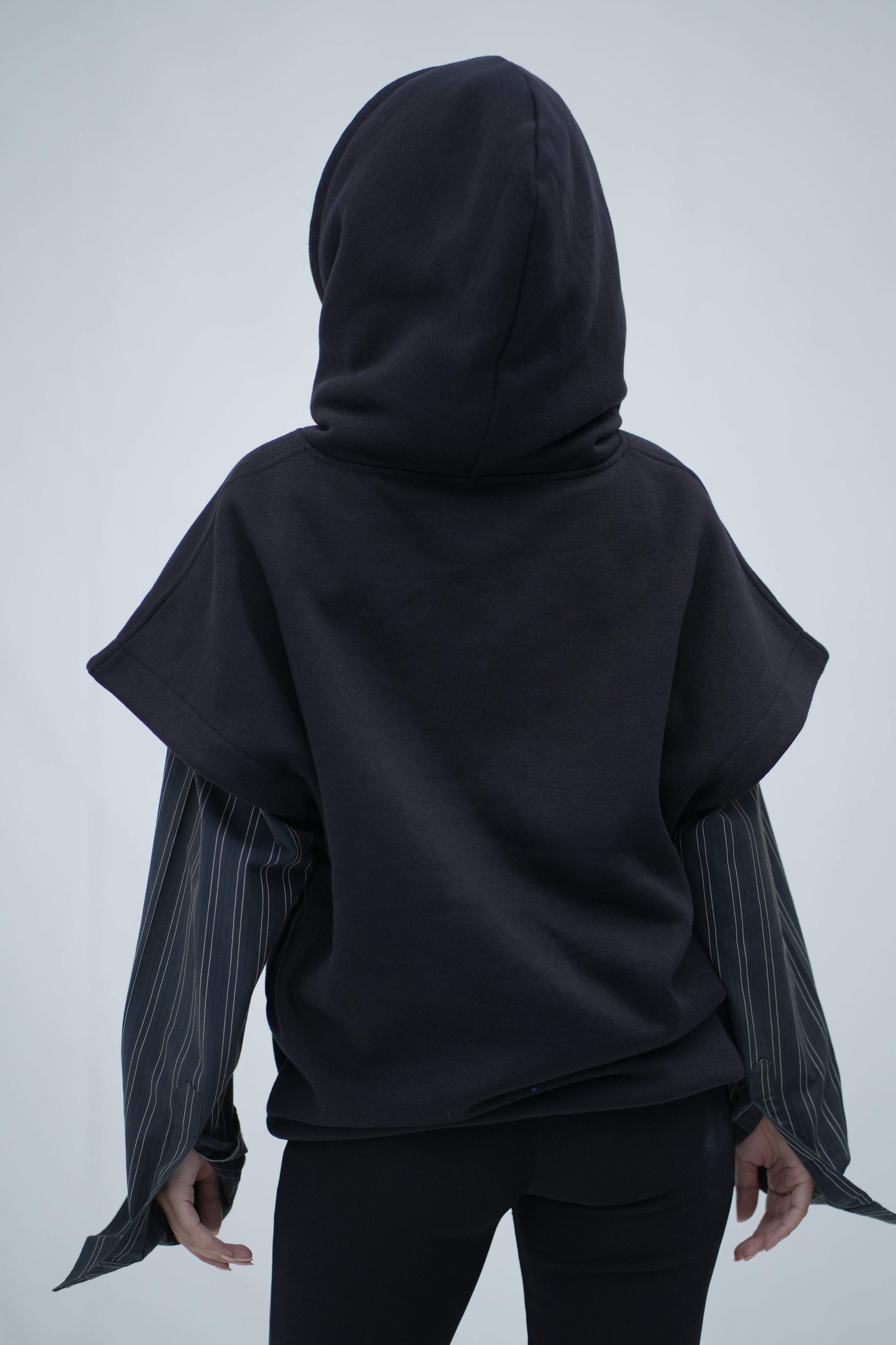 Tehreek — Sleeveless Hoodie (Black)