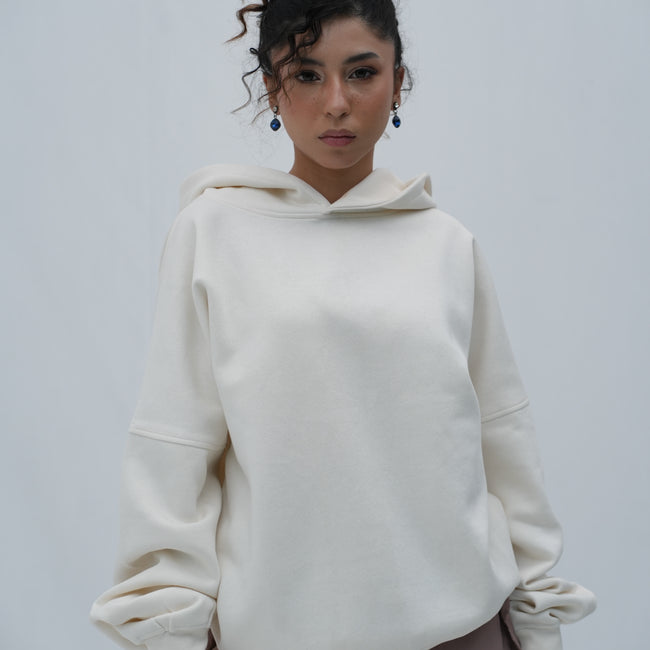 Tehreek — Relaxed Hoodie ( Off-White)