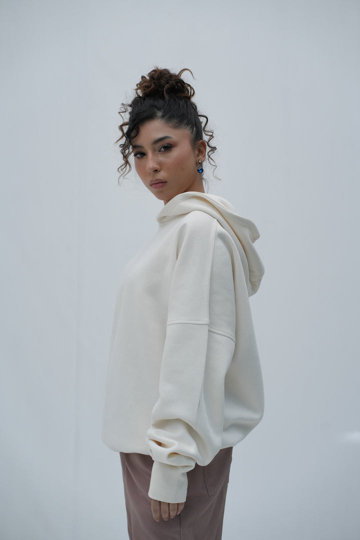 Tehreek — Relaxed Hoodie ( Off-White)