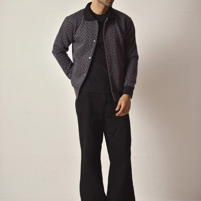 Coded Surface Varsity Jacket