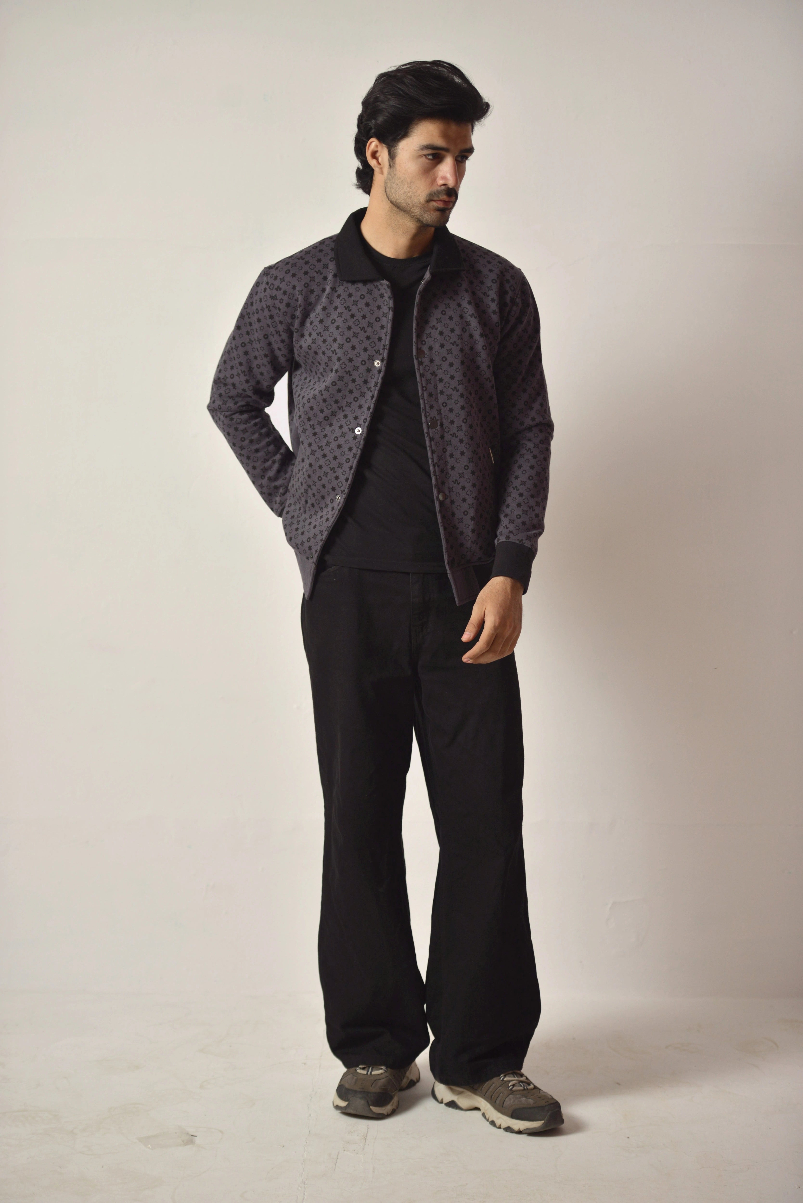 Coded Surface Varsity Jacket