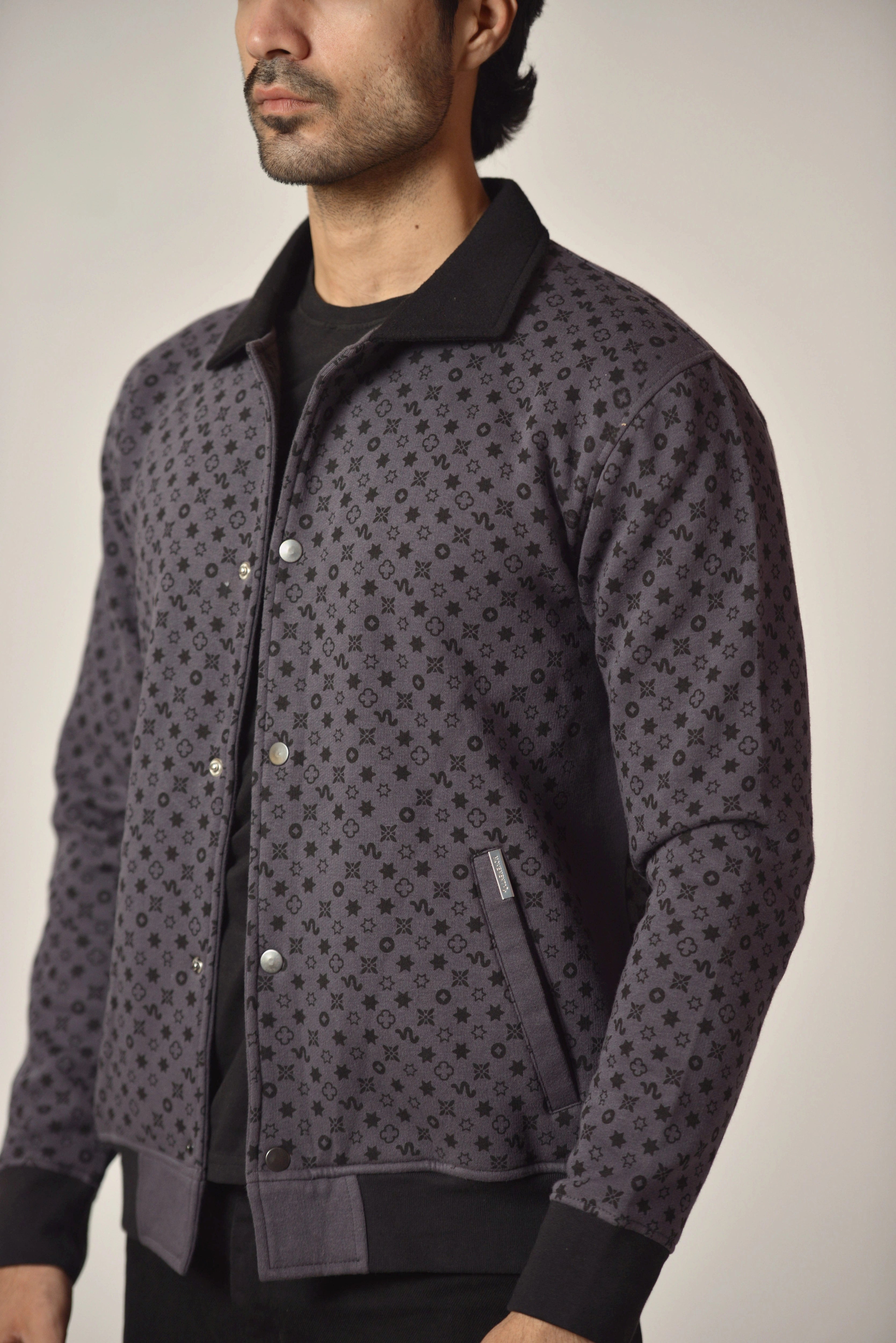 Coded Surface Varsity Jacket