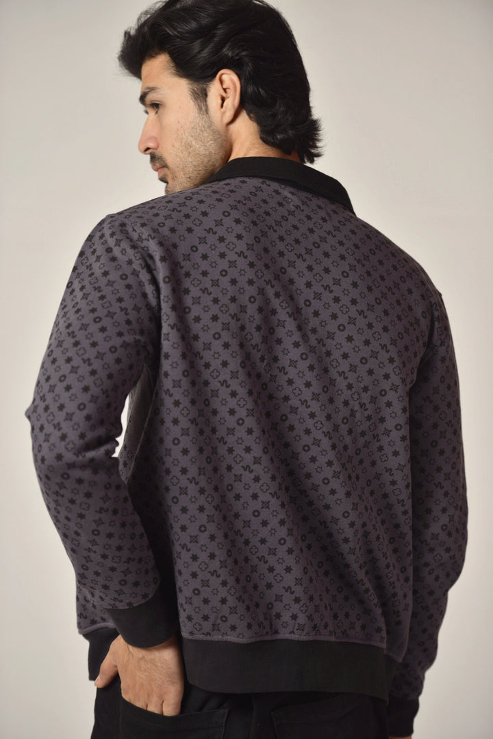 Coded Surface Varsity Jacket