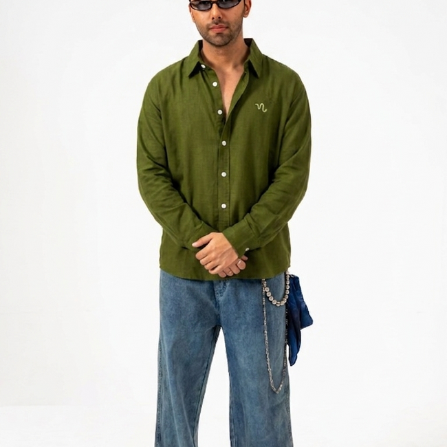 Coastal Breeze Shirt (Dark Green)