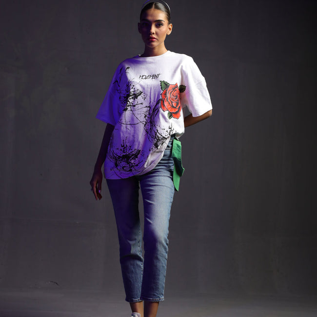 T-04: Splash and Rose Tee