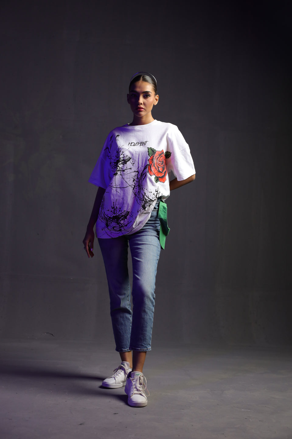 T-04: Splash and Rose Tee