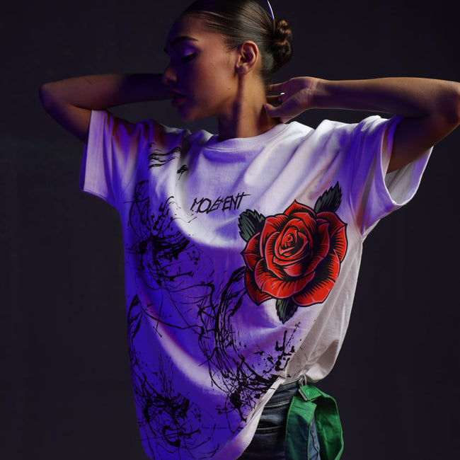 T-04: Splash and Rose Tee