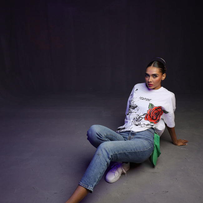 T-04: Splash and Rose Tee