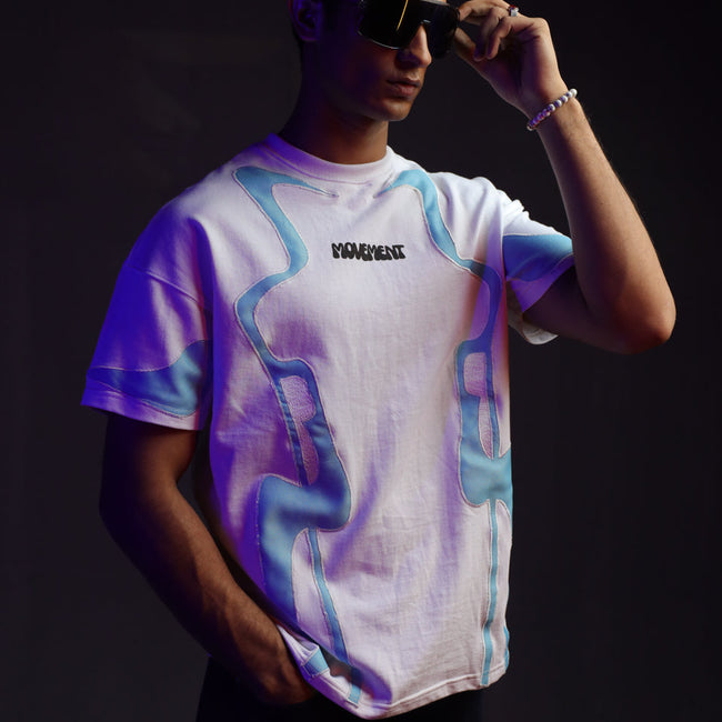 T-05: Blue Applique Tee