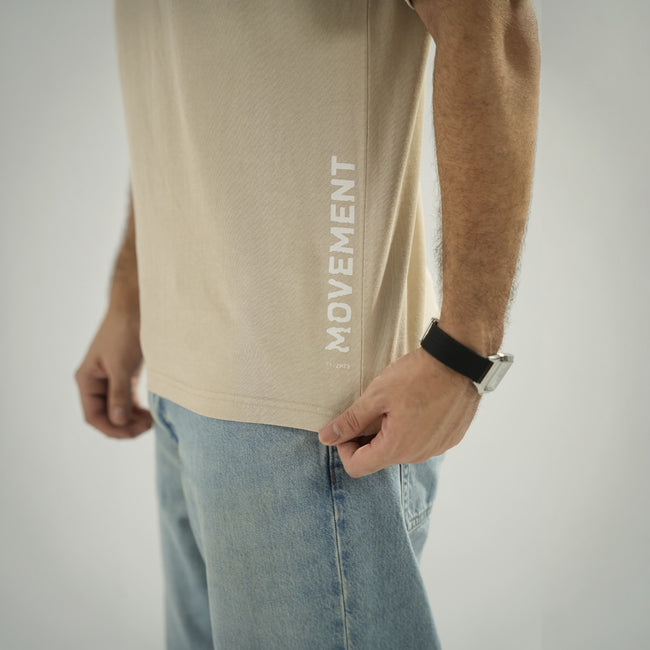 Basic Acid Wash Tee (Beige)
