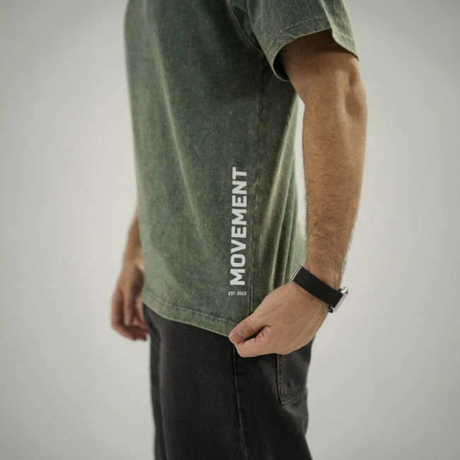 Basic Acid Wash Tee (Green)