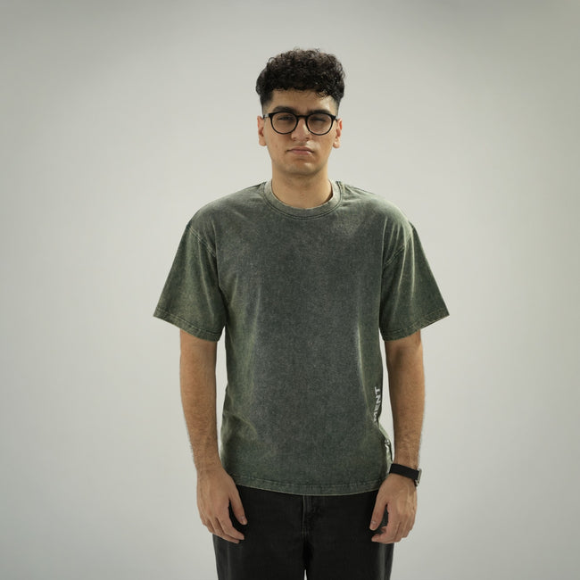 Basic Acid Wash Tee (Green)