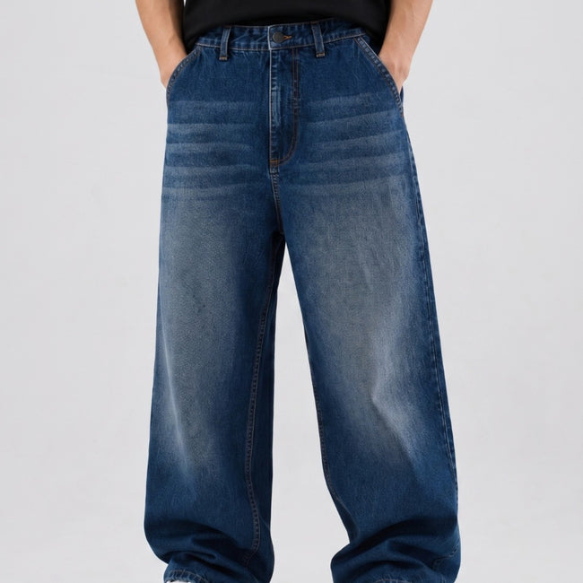 Midnight Wash Baggy Denim