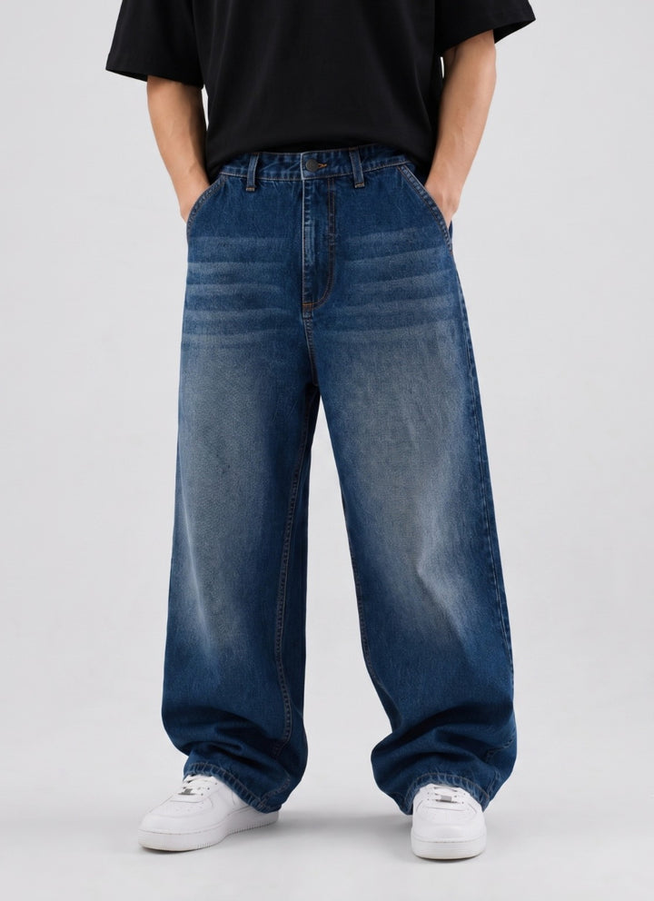 Midnight Wash Baggy Denim