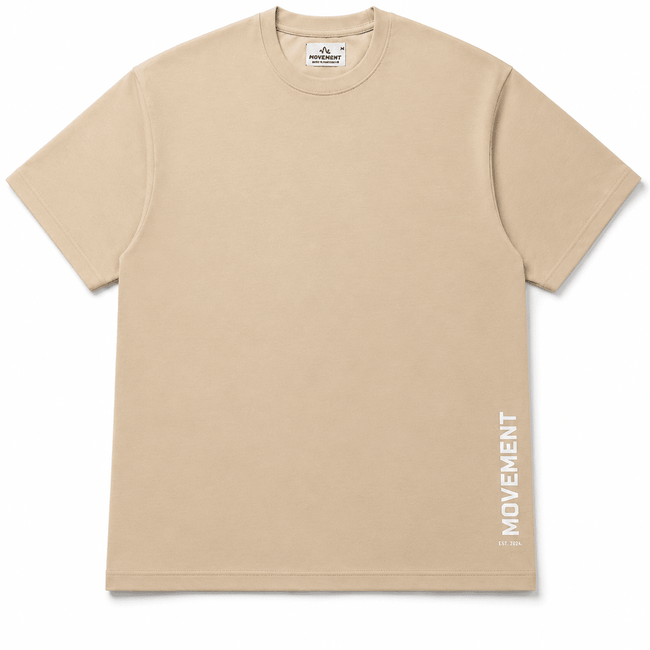Basic Acid Wash Tee (Beige) - Movement Store