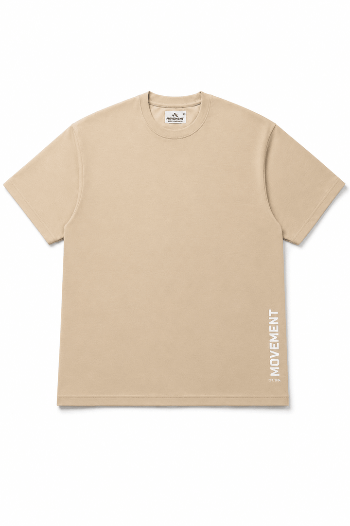Basic Acid Wash Tee (Beige) - Movement Store