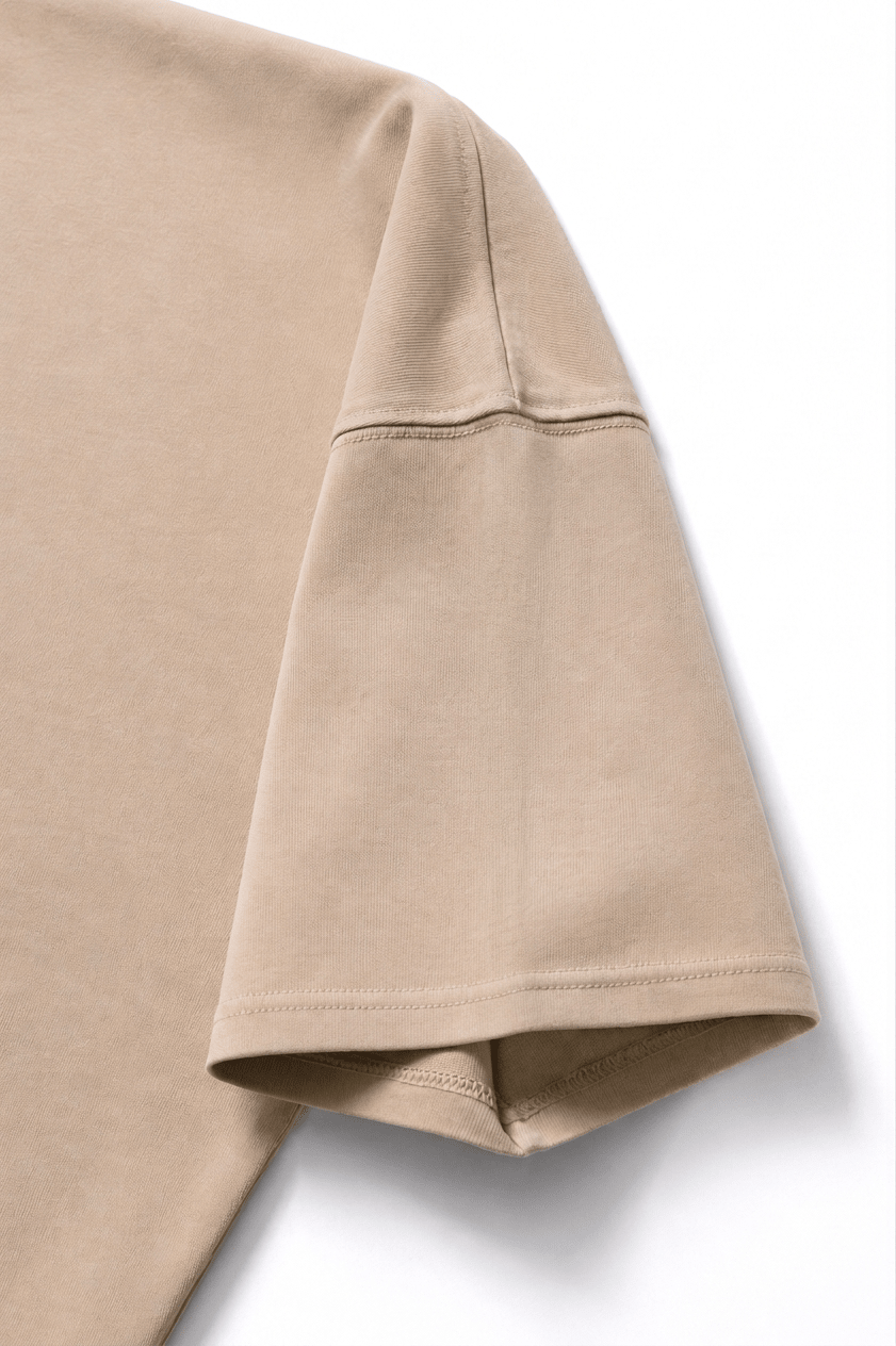 Basic Acid Wash Tee (Beige)